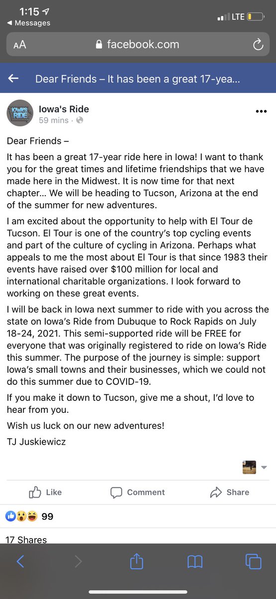 linhmaita's tweet photo. Step 1: Divide Iowa’s beautiful bicycling community.

Step 2: PEACE OUT. https://t.co/r6vK5p0bEI