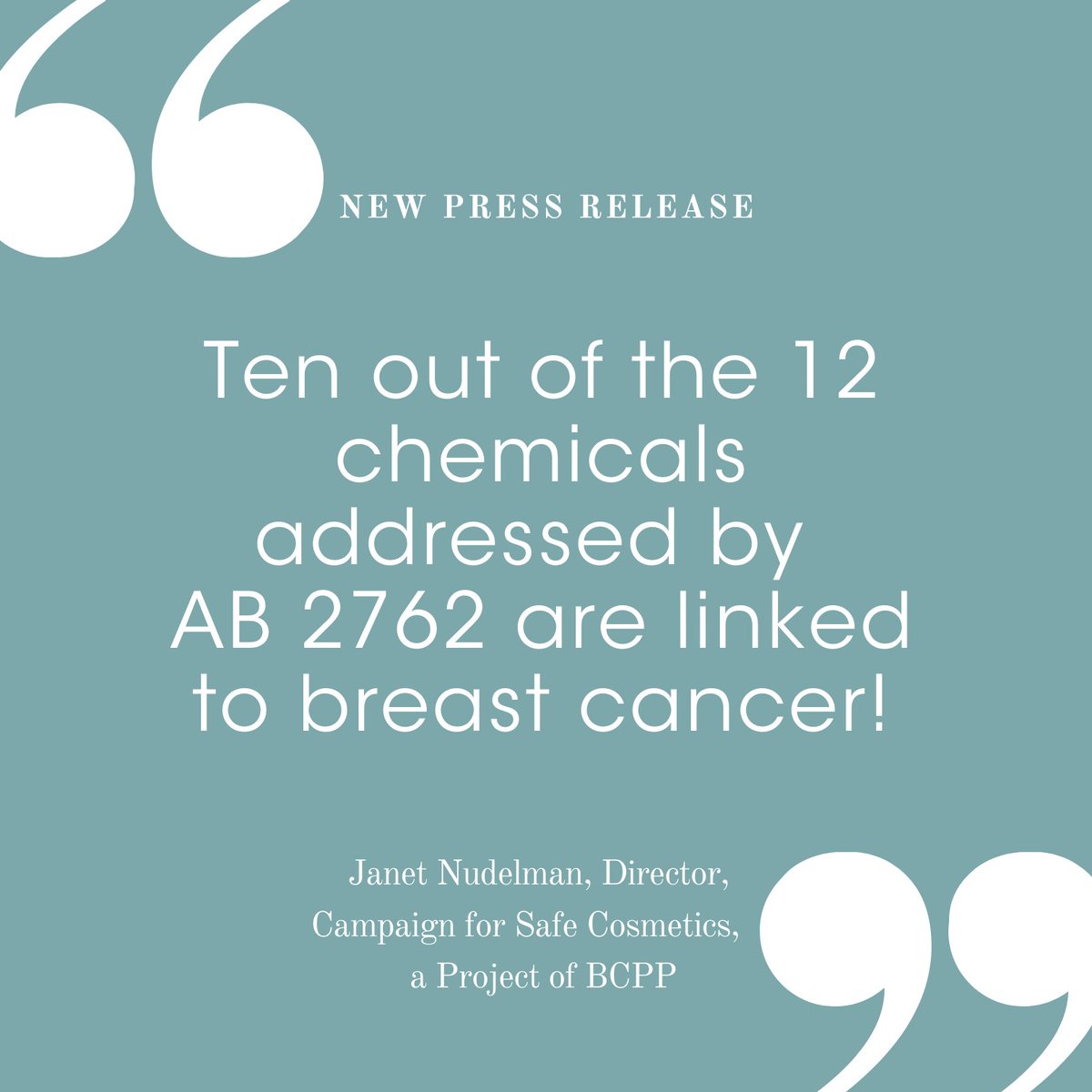 BCPPartners's tweet image. A great day for #safecosmetics! CA Assembly passed #AB2762 by a resounding bipartisan vote of 54-0. This historic bill bans 12 toxic ingredients, including mercury &amp;amp; formaldehyde, from beauty and personal care products sold in California! TY to our partners @BW4WLA @EWG @CalPIRG