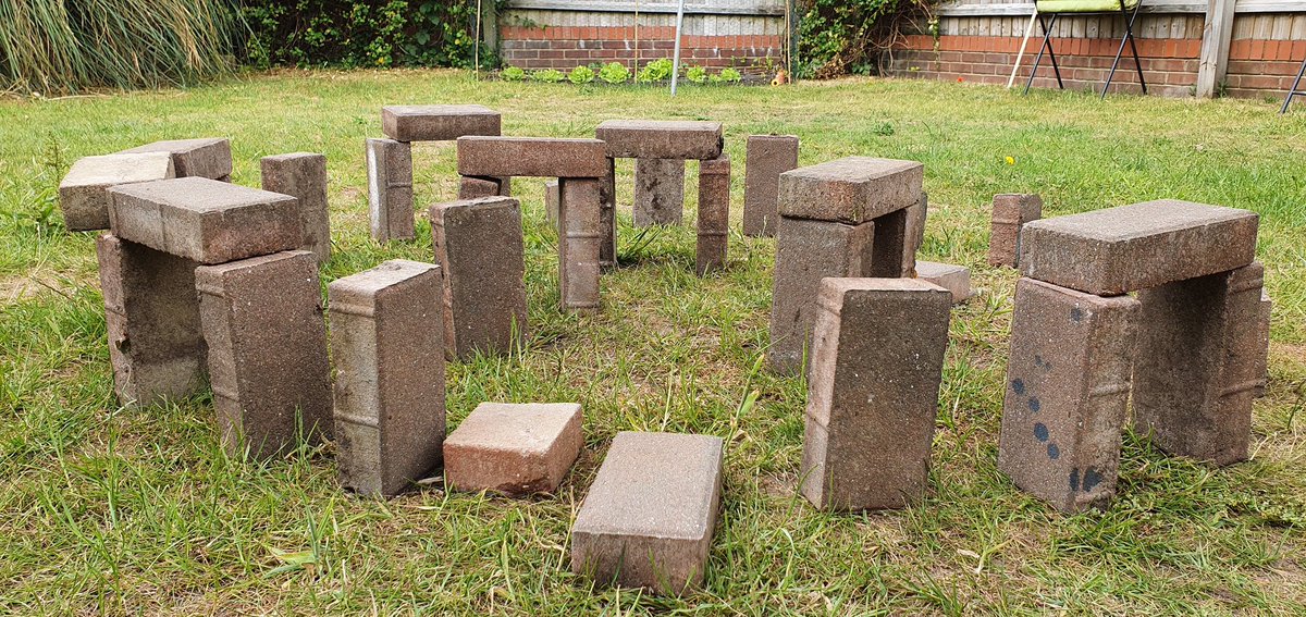 Y3 Have been home learning about a certain period of history recently - can you guess which time?

We would love to see your ‘stone circles’ - so please share a picture. Will you use Lego, dominoes or other found objects.
#bookhenge #brickhenge