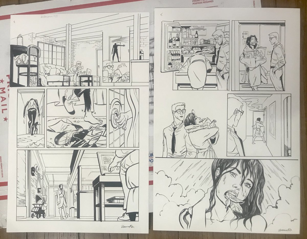 rustingreen's tweet image. So excited I managed to grab these.  Thanks @itsveronicafish   #spiderwoman #comicartlive #comicartfans