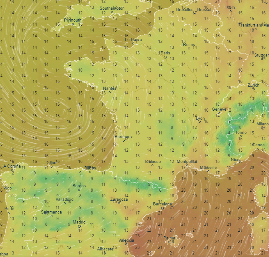 A change in wind direction to a mild south-easterly may bring migrant moths to SE England from Friday night. Near Continental species are perhaps more likely, however with winds from as far south as Algeria for a time, more southern species are possible.
