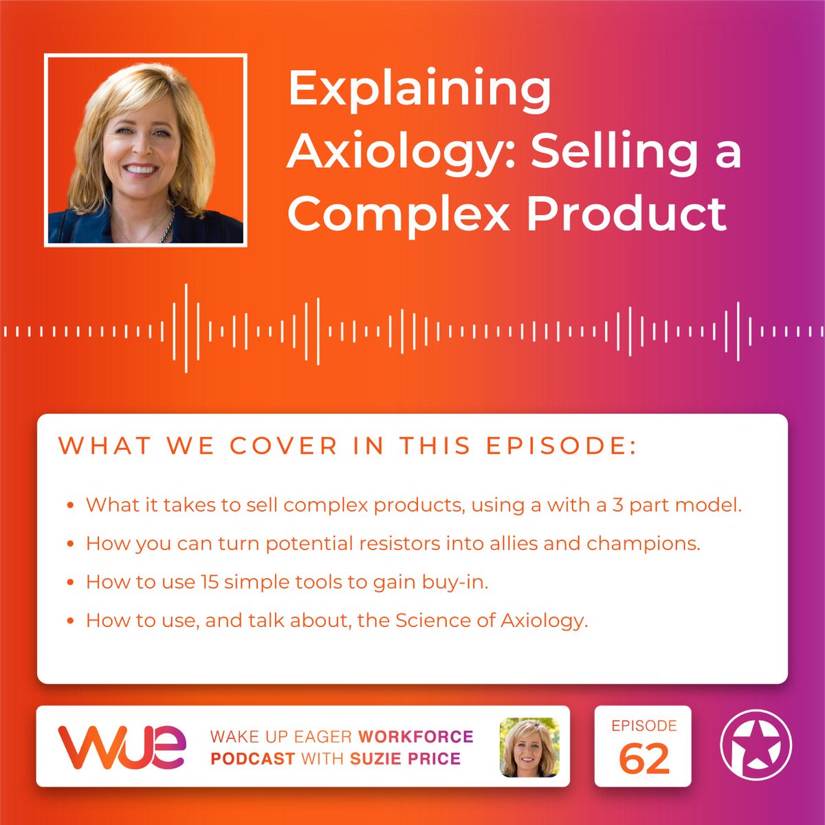 wakeupeager's tweet image. ★ Listen: ow.ly/wnF950xBeBX

Explaining Axiology to HR - A Sales Model for Selling Complex Products! Podcast #62 #sellingcomplexproducts #salesmodel #axiology