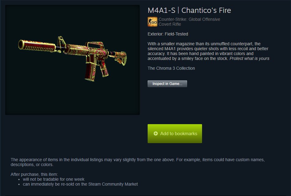 JaekCreates's tweet photo. $25 - M4A1-S | Chantico's Fire Giveaway! 🎁

Rules:
-Follow @1by1Tuna_ 
-Follow @1by1Ziggi 
-RT this Tweet
-Tag a friend!

Winner in 5 days on 6/16!

*Winner paid in the Crypto Currency of their choice*

#Giveaway #CSGO #Crypto #Free #Skin #Enter #Fast https://t.co/7C3S9ESgh8