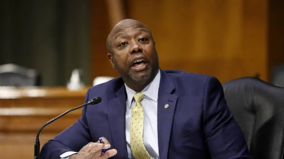 thehill's tweet image. Sen. Tim Scott staying neutral for now on renaming military bases hill.cm/JFLCyYM