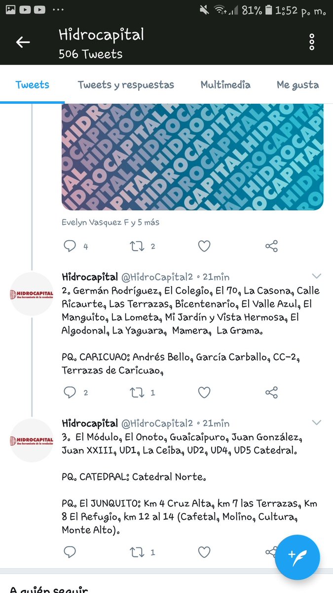 Lizmarcsvzla's tweet photo. @ReporteYa Miren como @HidroCapital2 miente descaradamente diciendo que tenemos agua y vamos para 2 meses sin recibir ni una gota!!! NO COLOQUE INFORMACIÓN FALSA @HidroCapital2 https://t.co/PyHKLeJgU4