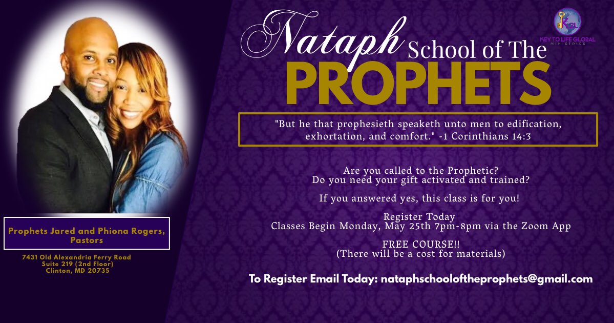 KTLGM_'s tweet photo. Module 2 Class is tonight at 7pm! Email us for more details nataphschooloftheprophets@gmail.com https://t.co/h0GVXbeMWq