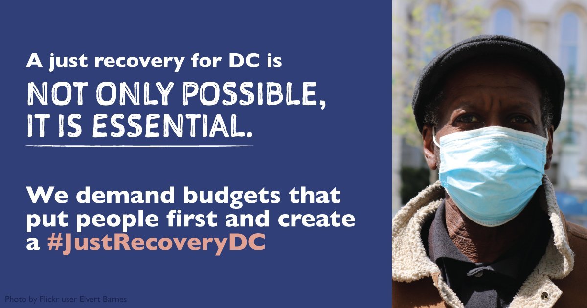 anniero2727's tweet photo. By collectively raising the voices of our organizations, our members, and the general public, we can create the necessary pressure to bring new revenue resources to bear to create a #JustRecoveryDC. 

Join me in asking @ChmnMendelson &amp; @councilofdc to put people first in FY21. https://t.co/dbJxtK0Ykw