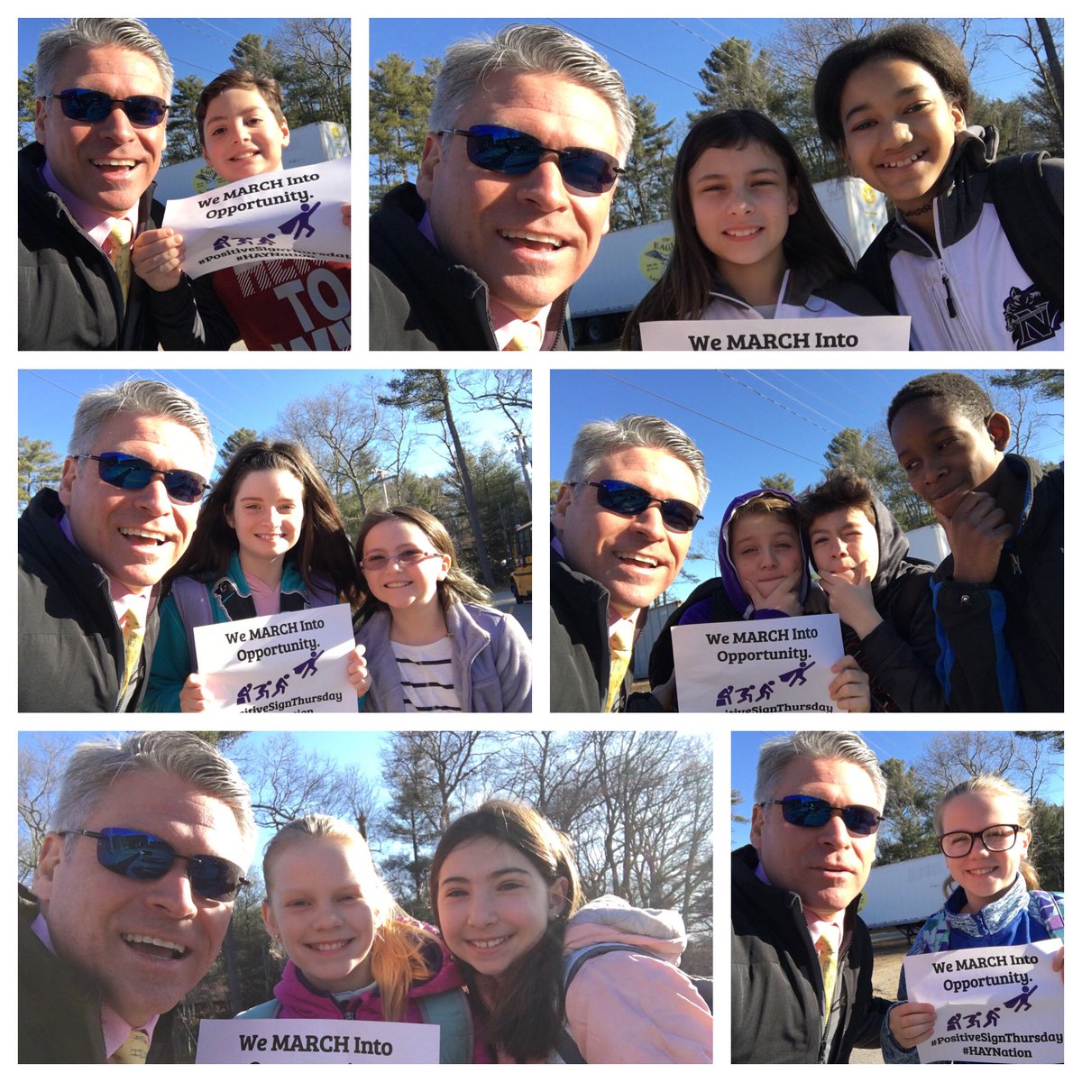 HAYSchoolNorton's tweet image. On this final #PositiveSignThursday I am reminded of all the excellent #PSTs we have had this year. It brightens my day and week each week to see our students run off the bus to get a picture. Their smiling faces are the reason why we do #PST each &amp;amp; every Thursday. #NPSWhatAYear