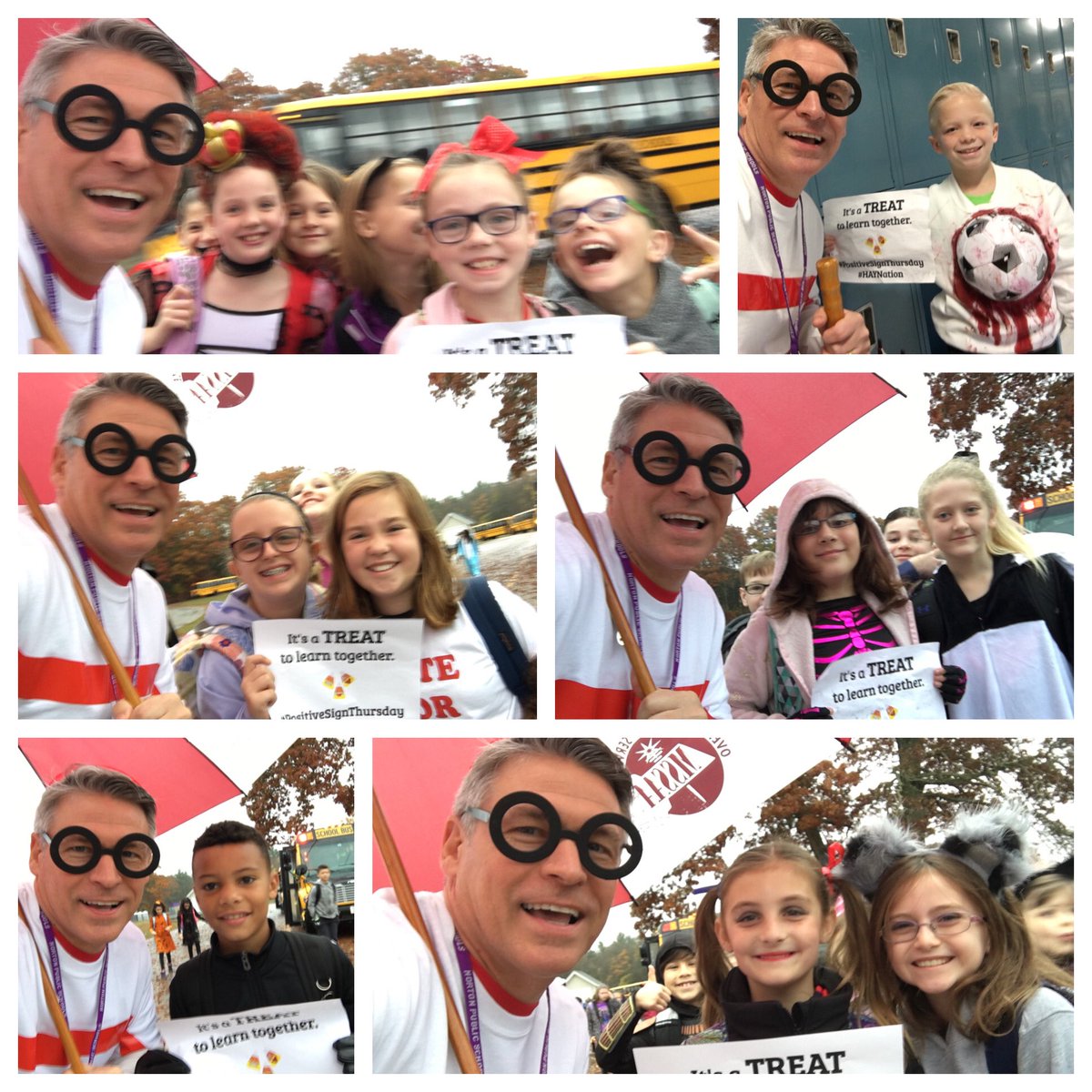 HAYSchoolNorton's tweet image. On this final #PositiveSignThursday I am reminded of all the excellent #PSTs we have had this year. It brightens my day and week each week to see our students run off the bus to get a picture. Their smiling faces are the reason why we do #PST each &amp;amp; every Thursday. #NPSWhatAYear