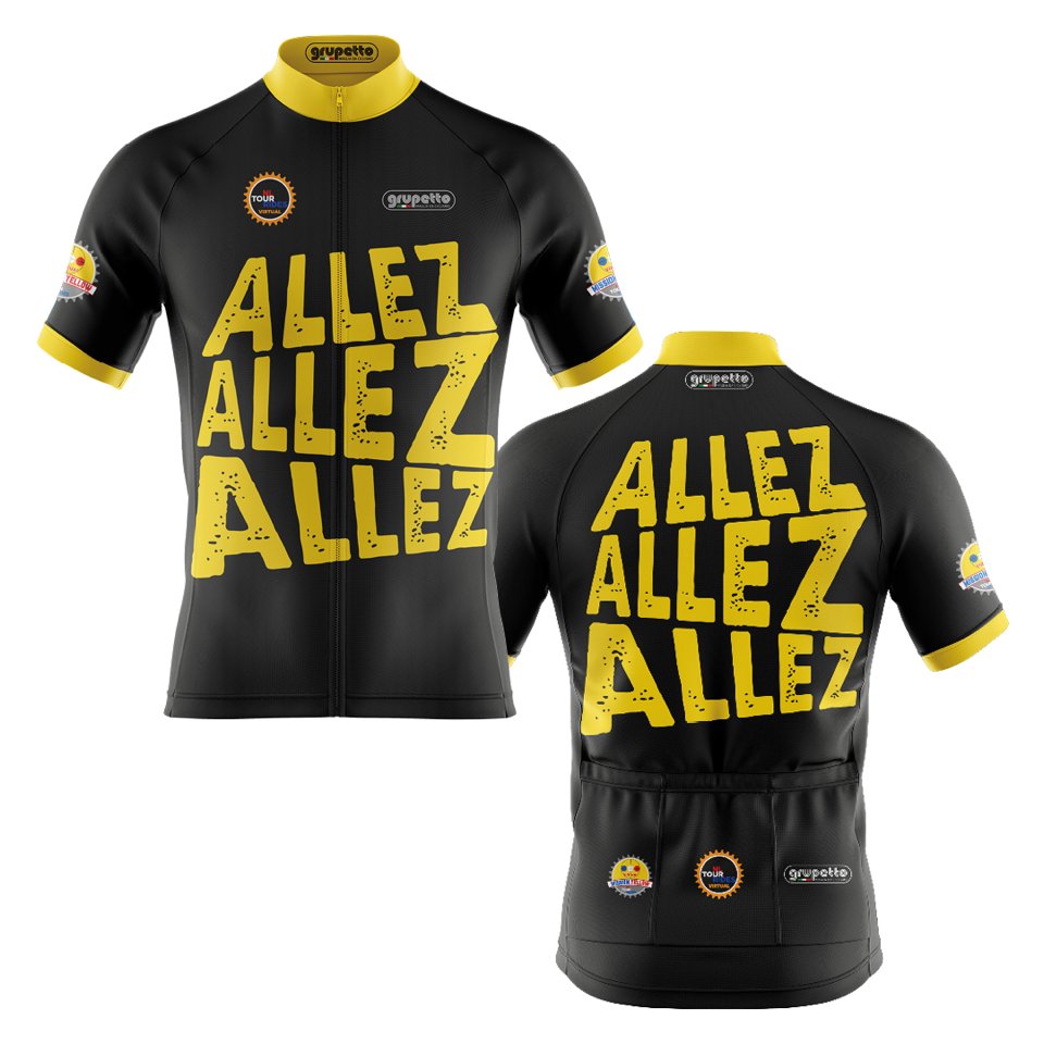 𝗔𝗟𝗟𝗘𝗭 𝗔𝗟𝗟𝗘𝗭 𝗔𝗟𝗟𝗘𝗭! Fiets je eigen Tour door Frankrijk en krijg dit wielershirt!  Mission Yellow: virtualrides.nl/mission-yellow/

#toertocht #rondevanfrankrijk #letour
