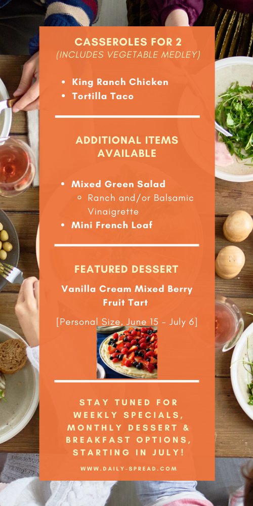 Check out our NEW menu!