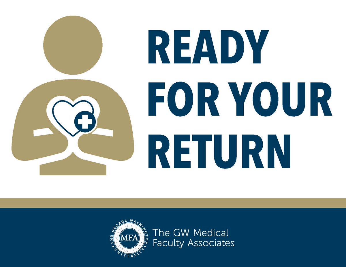 GW_MFA's tweet photo. "We have created an environment where our patients can feel comfortable as they resume their regular, and much needed, medical care.”
-- Dr. Barbara Bass, CEO of @GW_MFA,
#GWVirtualHealth visits and face-to-face appointments are available: https://t.co/6p8GUpbdgS https://t.co/G6yuwkWH17