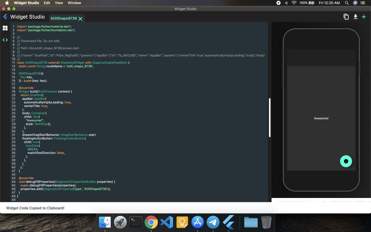 TahaTesser's tweet image. Best time to have Macbook!
Widget Studio is out by on Mac and iOS @rodydavis #flutterdev #macos #flutteronmac