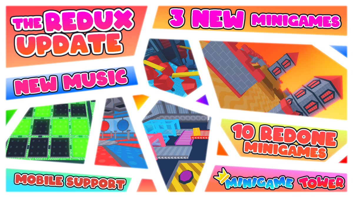 Perplexity_RBLX's tweet photo. 📱🌟💎 THE REDUX UPDATE FOR MINIGAME TOWER IS OUT!!! 💎🌟📱

PLAY IT HERE: https://t.co/N2QT0kg1Px https://t.co/HV3EuGhjK1