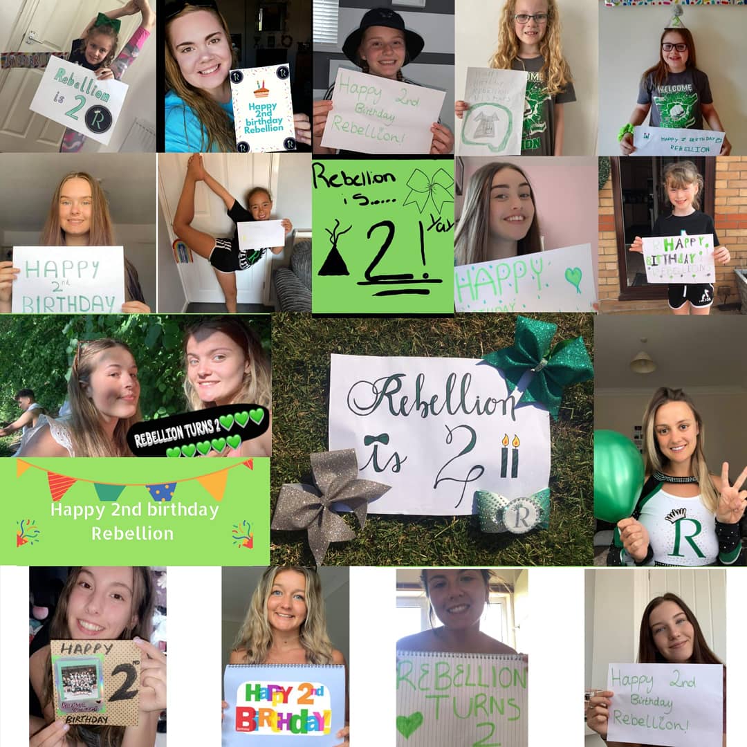 RebellionAS's tweet photo. Last week we celebrated turning 2 with our Rebels by hosting Zoom parties π
#jointherebellion #welshcheer #cardiffcheer #cardiff #cheerleading #cheer #birthday #season3 #ukcheerleading https://t.co/YgPOr5TDnd