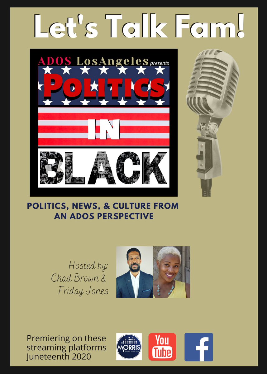 leapofficialorg's tweet photo. ADOS L.A. is launching a new podcast to discuss issues that matter to YOU!  Join us on Juneteenth #politicsinblack #ados https://t.co/kMR0TUTILA