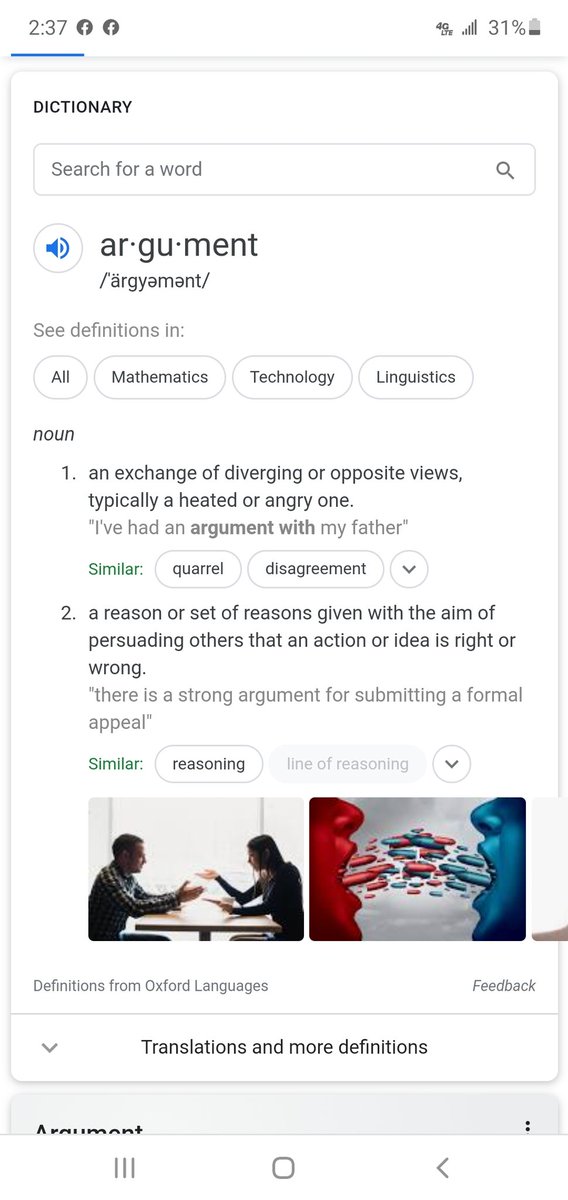 KentBro44461385's tweet photo. I think that some people believe that they are doing #2 but they are really doing number one. 

This is the fundamental misunderstanding about the word argument that I believe is the case https://t.co/XyoySwksdi