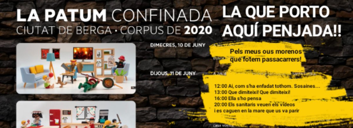 elcols's tweet photo. Doncs el cartell oficial, de moment quedaría així. Veurem com continua aquesta apassionant tragicomèdia. https://t.co/yB12Hc20zA