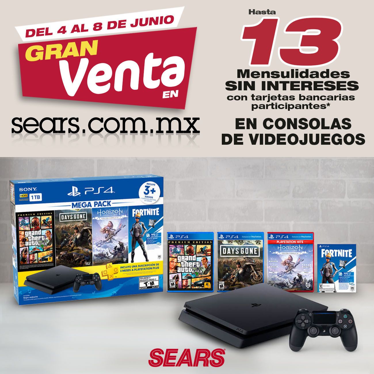Sears playstation 4 top