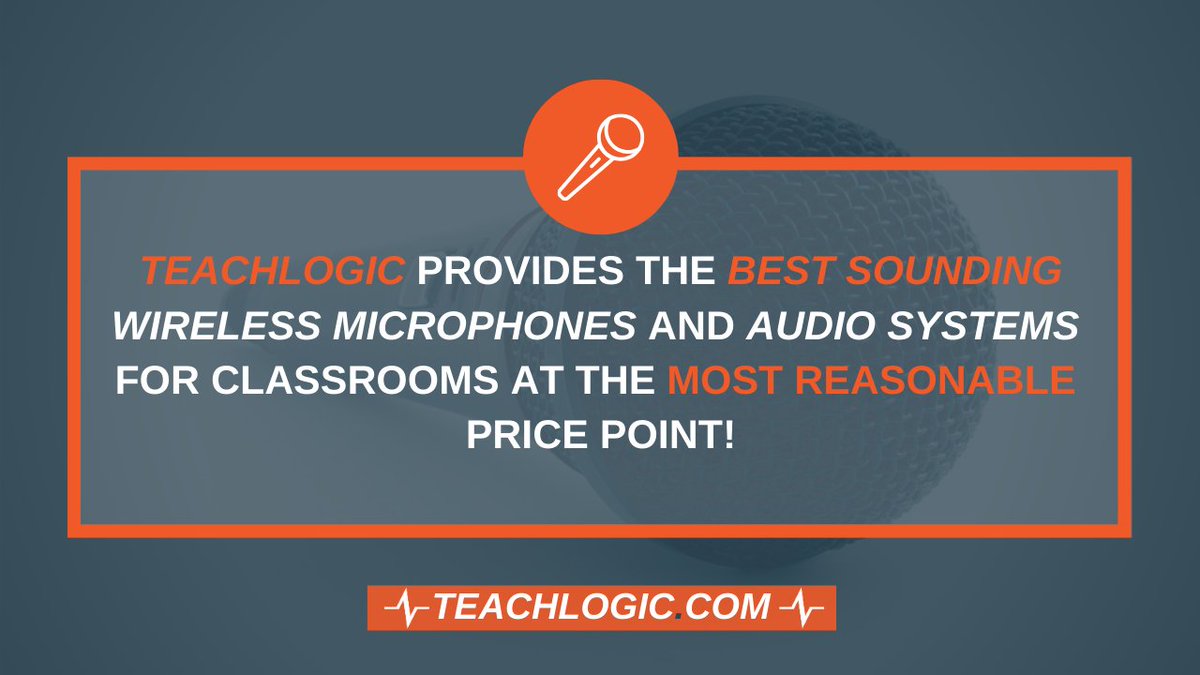 TeachLogic has a history of being the quality leader at a reasonable price. Learn more: bit.ly/3c7mpVT

#K12 #Edtech #Education #ClassroomAudio