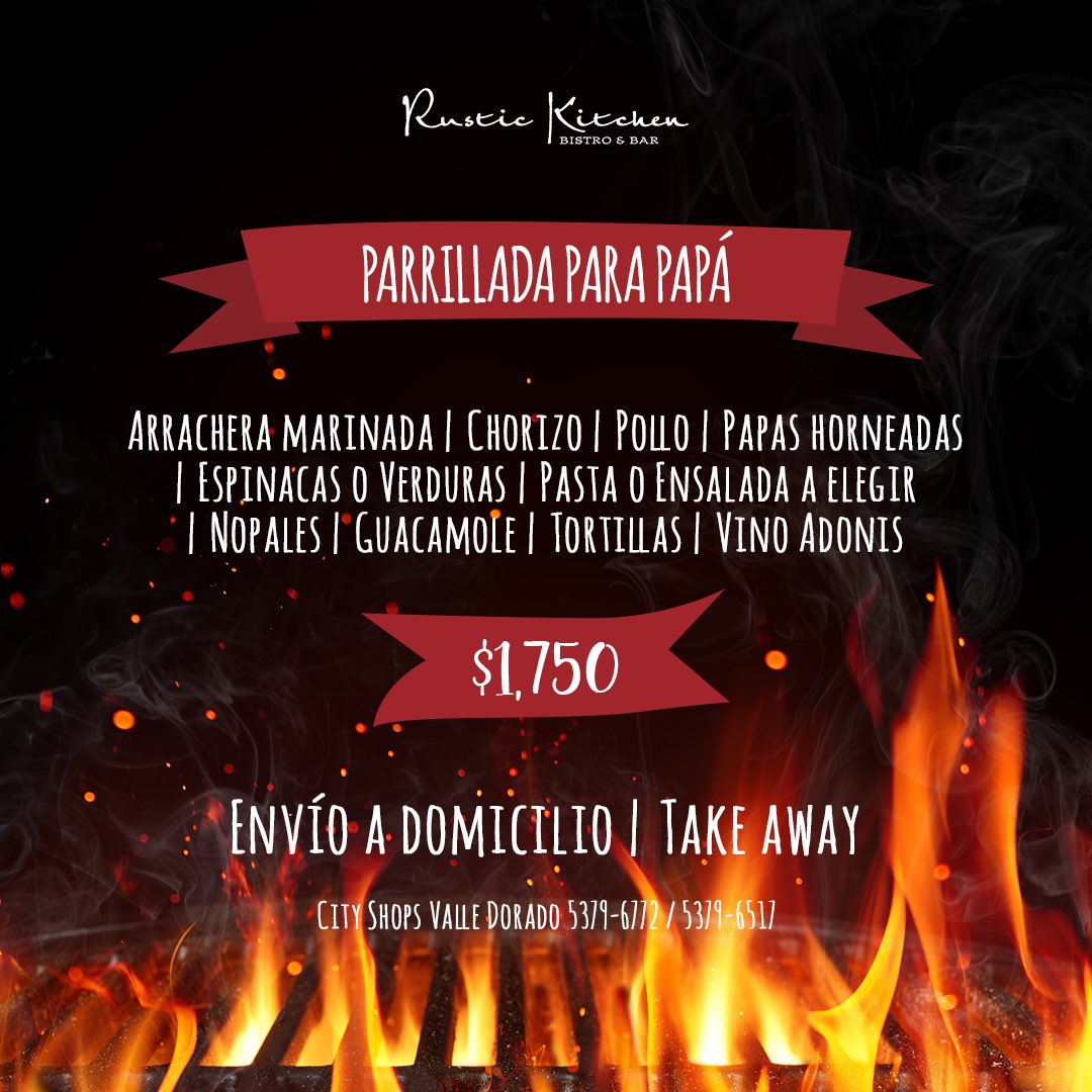 RustickitchenMX's tweet image. Celebra el Día del Papá con una Parrillada estilo Rustic Kitchen🥩🔥
Apresúrate, recibimos pedidos hasta el 20 de junio.

Haz tu pedido en: rustickitchen.mx/dad/