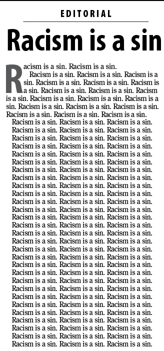 bobbyross's tweet photo. Going to press tomorrow and tempted to leave this editorial exactly as @eriktryggestad set the page. https://t.co/Sw7qGGpW8p
