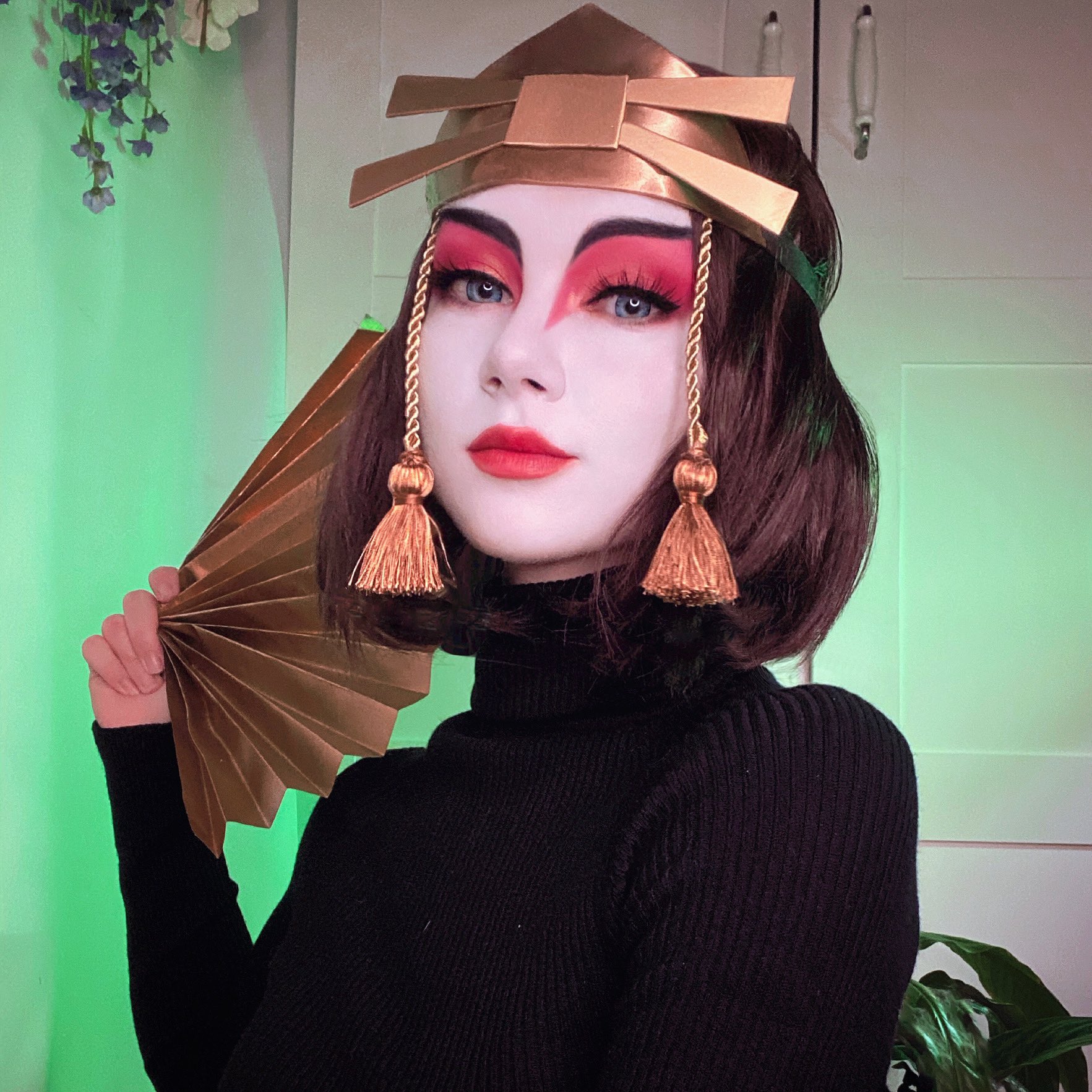 Ays🌸 on Twitter: "Cosplay test of Suki from Avatar: The Last Airbender ⭐️ Kyoshi Warrior makeup🌸 #atla #TheLastAirbender https://t.co/gutnEvvCUG" / Twitter