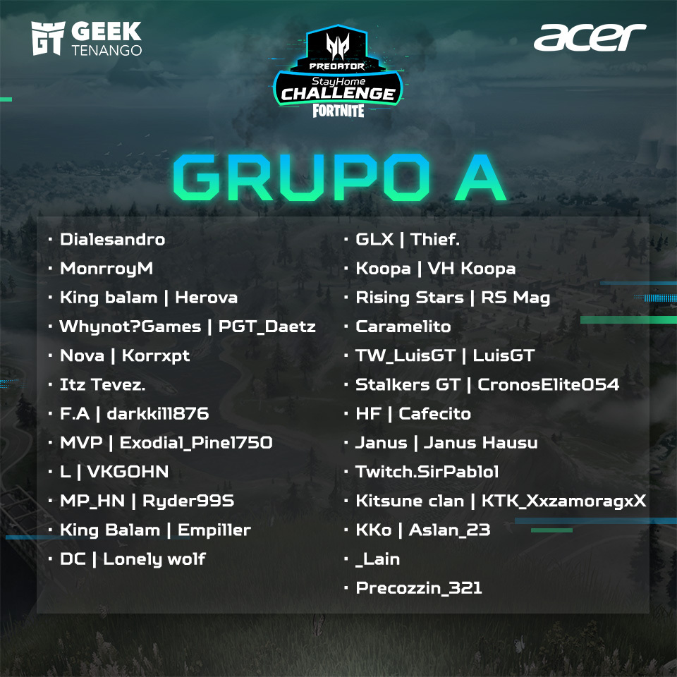 Geektenango On Twitter El Stayhomechallenge De Forntie Gracias A Predatorgaming Y A Acer Se Acerca Y Hoy Te Compartimos El Grupo A Que Se Enfrentaran Por Clasificar A La Gran Final Https T Co Kjtodghswd Pgt Fortnite Clan Pgt Fortnite Clan Geektenango On Twitter El Stayhomechallenge De Forntie Gracias A Predatorgaming Y A Acer Se Acerca Y Hoy Te Compartimos El Grupo A Que Se Enfrentaran Por Clasificar A La Gran Final Https T Co Kjtodghswd