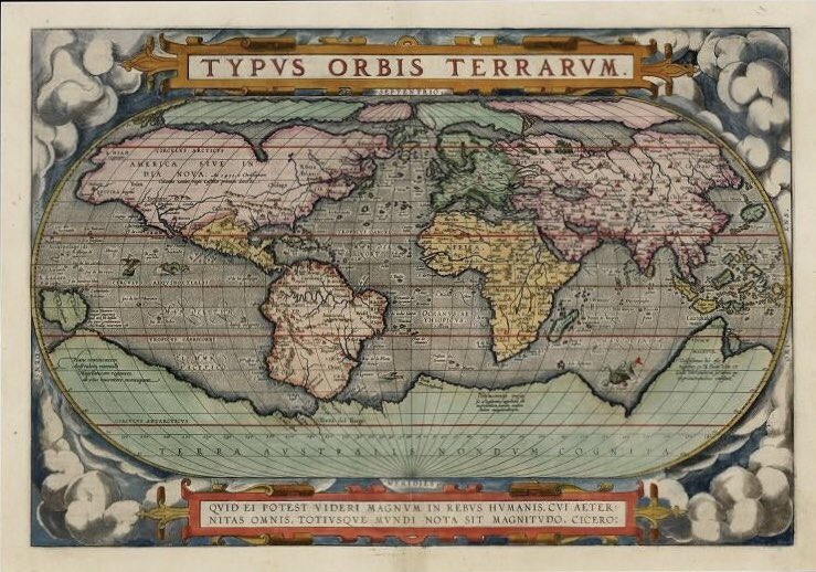 You’ll notice that on the maps proceeding this post almost all of them describe 4 land masses with a large rock in the centre of the map which they presumed was magnetic due to their compasses constantly pointing in that direction