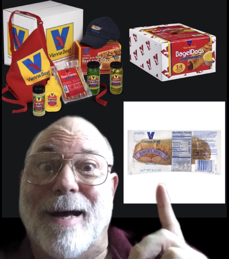 TeacherRB's tweet photo. They donโt need my help for publicity but Iโve turned into a @ViennaBeef #bageldog junkie!!! The company & the โdogsโ are FANTASTIC!! They have hot dogs, Italian beef, chili dogs, Chicago hot dog condiments, individually or in kits. โค๏ธโค๏ธโค๏ธ https://t.co/hQImqEs4x1