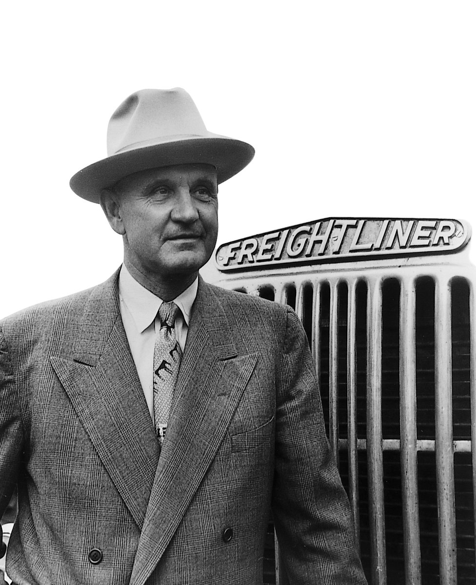 freightliner's tweet photo. In 1929, Leland James started a trucking company in Portland that has grown into the Freightliner you know today. #TBT https://t.co/VjZXIuVBFc