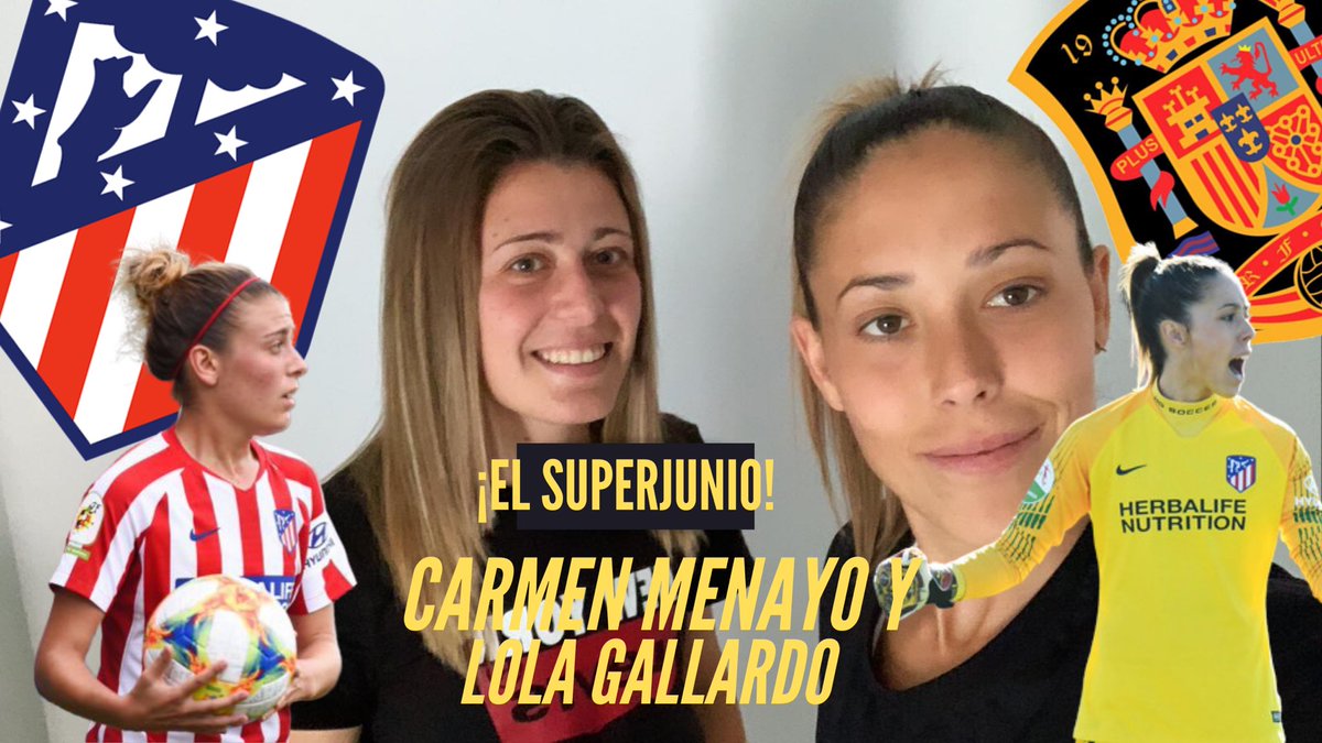 💥 ¡YA EN YOUTUBE! 💥

¡Lola Gallardo y Carmen Menayo, jugadoras del Atleti, son las dos nuevas protagonistas de #ElSuperjunio de #ElPatio!

P.D. Hay invitadas muy ESPECIALES... 

🖥: bit.ly/3fdcTSm