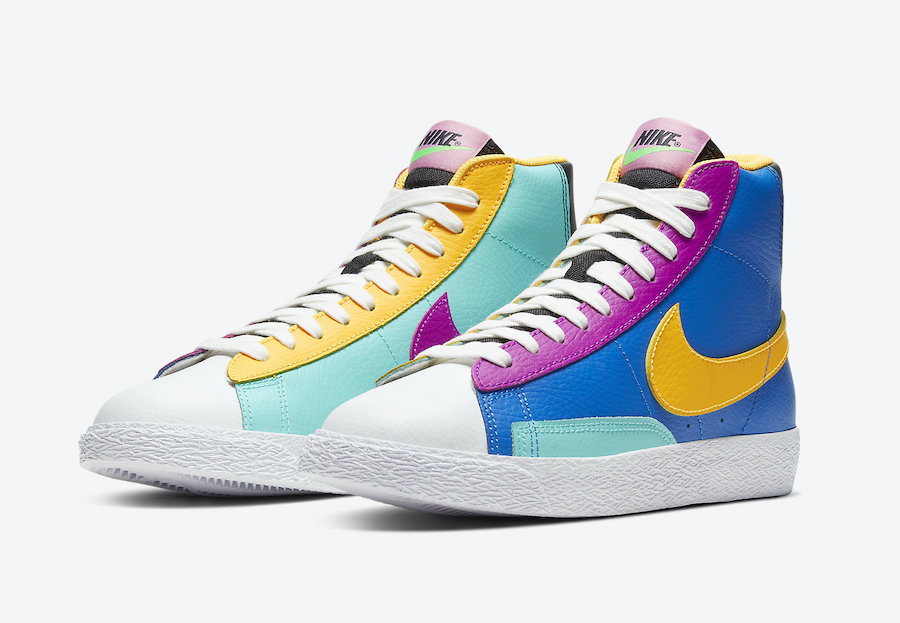 nike blazer mid multicolor