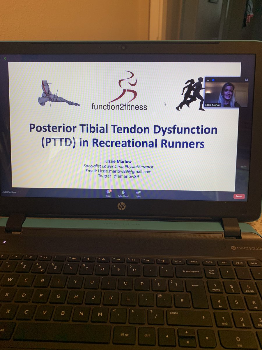 BenBrownPhysio's tweet photo. Great webinar tonight on PTTD in recreational runners by @emarlow89 followed by some very relevant case studies by @function2fitnes. Lots to take away again and help develop my practice 👍 https://t.co/Z4vNlfhE7q