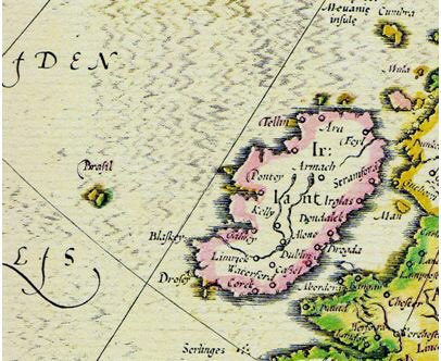 As for the 4 land masses, nobody knows where they areEASTER EGGHy Brasil was an island off the west coast of Ireland which was also recorded on old maps, this land mass can still be seen from sea bed maps but has disappeared below sea level 000’s of years ago - Atlantis 