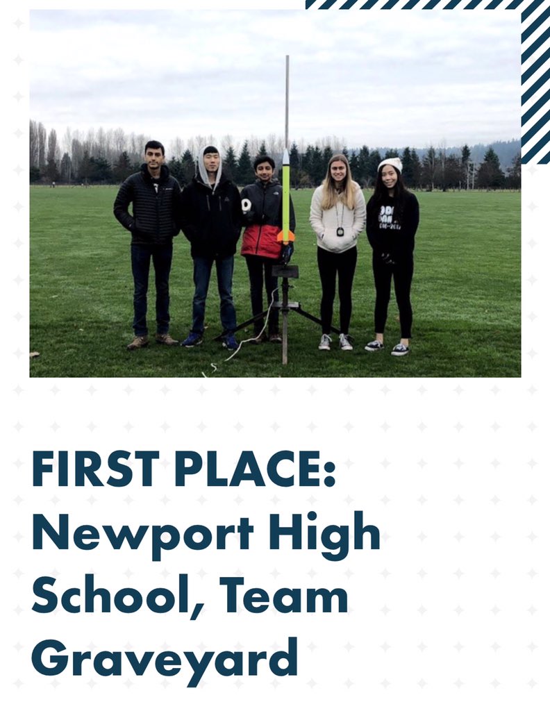 Congratulations to Newport HS Rocketry!  Our rocketry was season was cut short by the virus but Newport Rocketry persevered and created an amazing presentation.