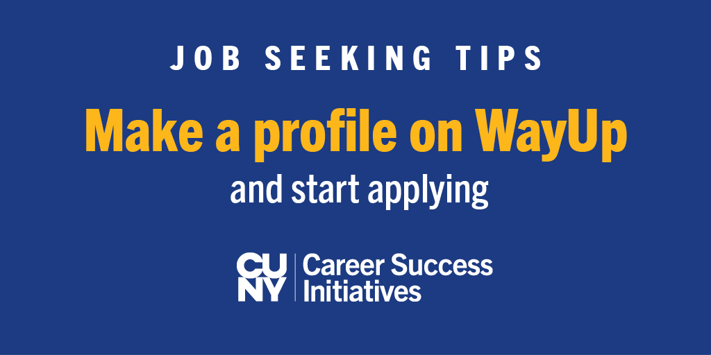 CUNY_Works's tweet photo. Bonus: @wayup has launched a FREE Virtual Lunch & Learn Summer Series for interns, students, and new grads. Register to connect with industry leaders and get tips on launching your career. #CUNYWorksJobTips
➡️https://t.co/mMct92Rh3c https://t.co/MYwap78ub1