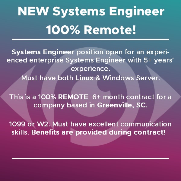 PerceptiveRecr1's tweet image. NEW Hot Job Alert - 100% REMOTE

Perceptive Recruiting has a Systems Engineer opening in Greenville, SC that now offers 100% remote! Apply directly online: www2.jobdiva.com/portal/?a=m4jd…
#PerceptiveRecruiting #WomanOwned #DirectPlacement #GVLToday #GSABusinessReport #yeahTHATgreenville