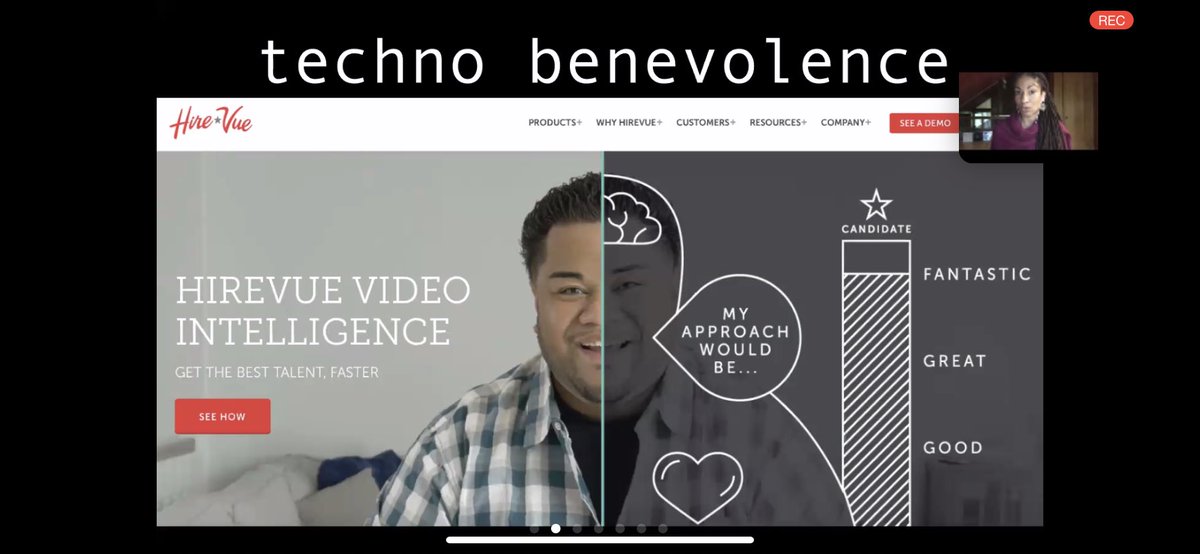 AleshiaProf's tweet image. Thank you for the amazing talk @ruha9! I will be including your work in my new AI impacts class! #NewJimCode