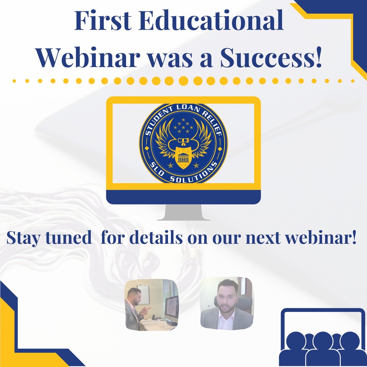 sld_solutions's tweet image. We have completed our first of many student loan debt webinar. Stay tuned, more events &amp;amp; webinars to come! #sldsolutions #slds #studentloan #studentloans #debtfree #studentdebt #studentloandebt #debtfreecommunity #students #debtfreejourney #plsf #studentloanforgiveness