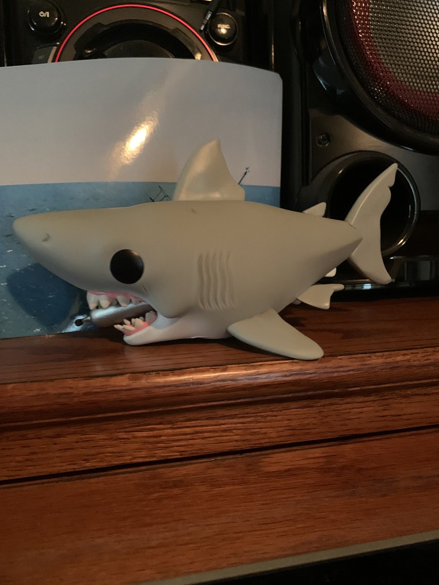 handsomerob64's tweet photo. I have the best fiancé ever!  Thank you @emmamarieb89 for the awesome gift!  I love it and I love you!!!! #funkopop #Jaws #FunkoJaws https://t.co/S5ZJVDydbe