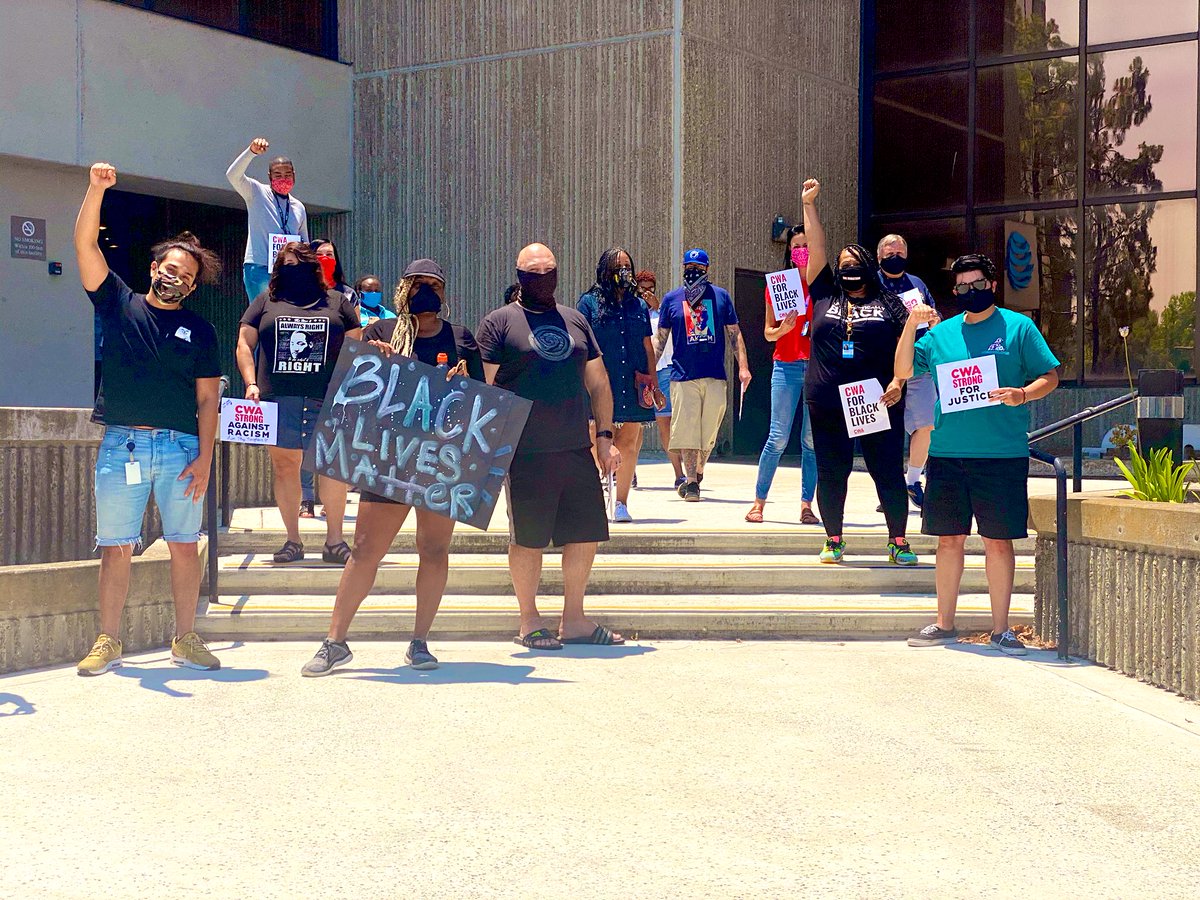 My team supports WE ! I’m honored &amp; blessed with my DIVERSE, HARD WORKING, SUPPORTIVE team! Thank you <a href="/CWA9509/">CWA 9509</a> for the support as well #BlackLivesMatter #WeWantJustice #ALLIN <a href="/bootsiebygigi/">Rigina Smith</a> <a href="/SDXcalilove/">SDXMEGACENTER</a> @Sd10Chris <a href="/ChantreMiddlet1/">Chan</a> <a href="/angel7xo/">Angel Gonzalez</a>  <a href="/kymitchell5/">Karen Mitchell</a> @GarciaBeProud