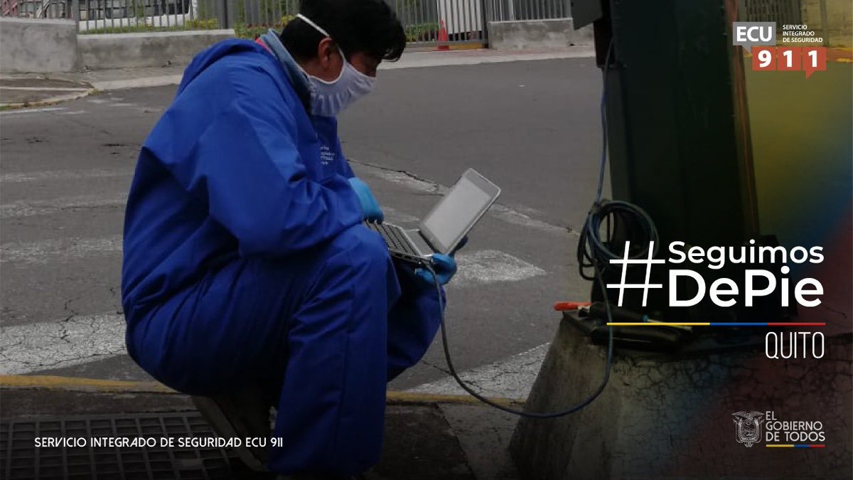Sabemos que son momentos tensos, pero tengan la confianza de que en cada #ECU911 hay un equipo capacitado y con un don infinito por servir. #SeguimosDePie
