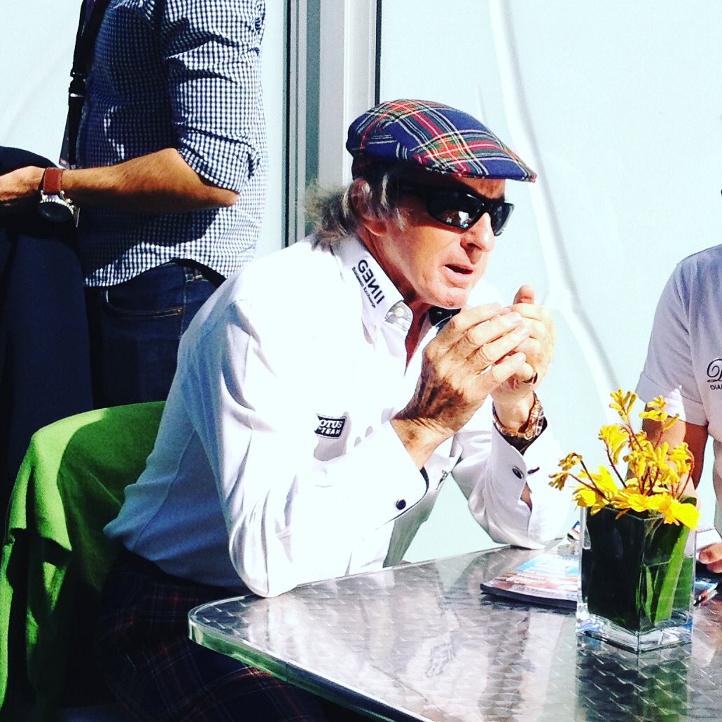 Happy birthday to this legend, Sir Jackie Stewart. Took this pic when I was with him in USGP paddock. :) 