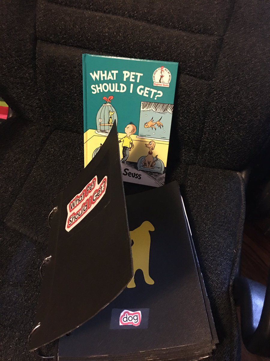BrodeckiMindy's tweet photo. Fun with the materials #flexcon donated and the cricut air my son handed down to me! Made a CVI adapted book to go with one of the books I won π» what pet should I get? @RyGuy0793 @LHBLovesEdu @buildbetterbook https://t.co/otyeC0xfun