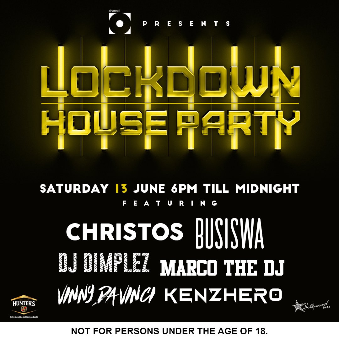 VinnyDaVinci's tweet photo. @OscarMbo #LockDownHouseParty 19h00 - 20h00  #Get2GetherExperience 00h00 - 01h00 https://t.co/sr0H3Tyu1B
