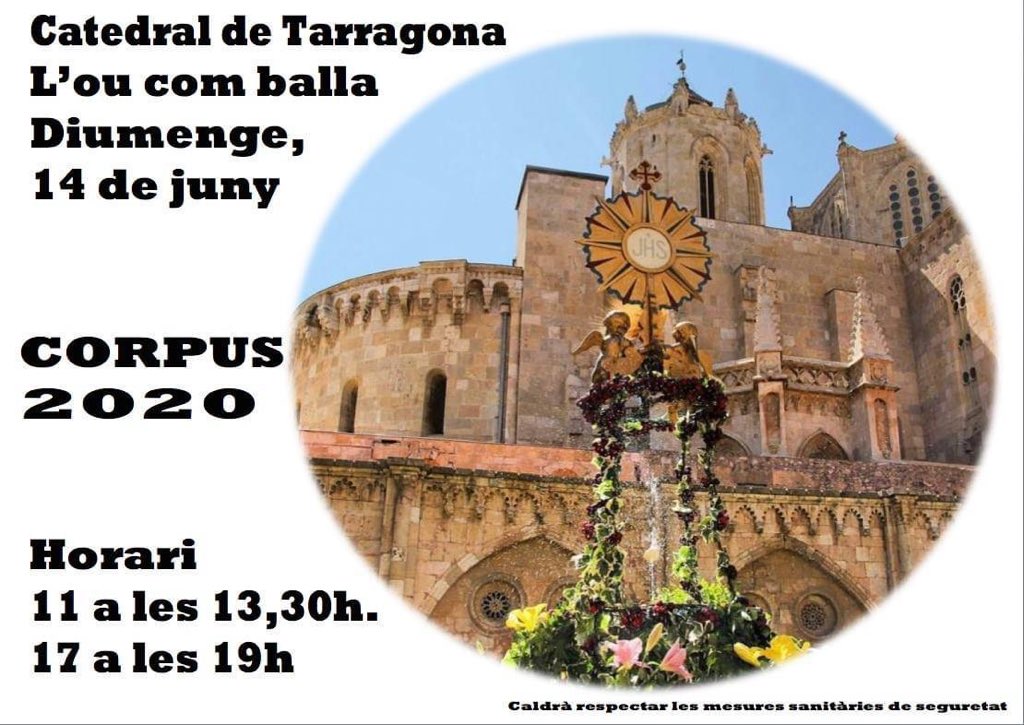 Diumenge podreu gaudir de #Oucomballa 

#TarragonaCultura 
#CorpusTgn 
#Tradicions 

👇