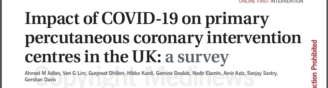 Ahmed Adlan (@ahmed_adlan) on Twitter photo <a href="/HibbaKurdi/">Hibba Kurdi</a> @GeminaDB <a href="/NickCurzen/">Nick Curzen</a> Thank you to all the co-authors and trainees who participated UK wide.
Interesting to see the dramatic impact of #COVID19 on cath labs across the UK..
Would be interested to hear how it has impacted on Cardiology training..
#cardiotwitter <a href="/HibbaKurdi/">Hibba Kurdi</a> @GeminaDB <a href="/NickCurzen/">Nick Curzen</a> Thank you to all the co-authors and trainees who participated UK wide.
Interesting to see the dramatic impact of #COVID19 on cath labs across the UK..
Would be interested to hear how it has impacted on Cardiology training..
#cardiotwitter