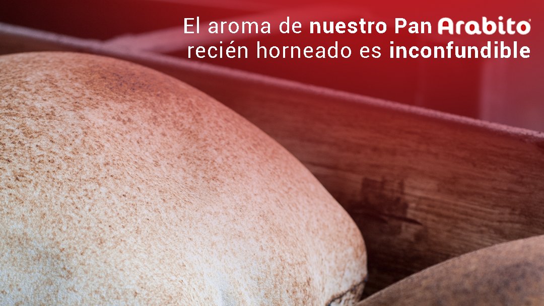 ¿Se te hace agua a la boca?

No existe en el mundo un mejor aroma que el de nuestro #PanArabito recién horneado.

Mima a tus seres queridos llevándoles a la mesa nuestro delicioso #PanArabito y crea junto a ellos los más ricos platillos.