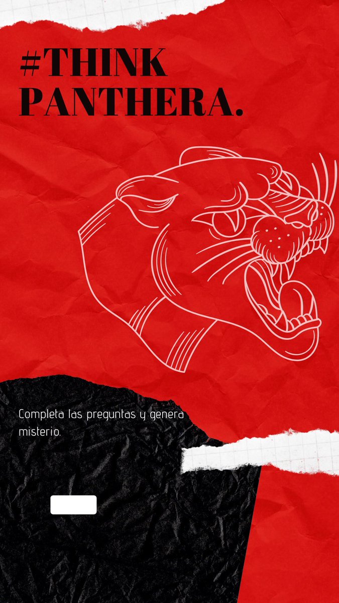 PantherUChicago's tweet photo. ¡Os traemos nuestro #ThinkPanthera! Ya sabéis como va, MG y os enviaremos las instrucciones. ¡A jugar! https://t.co/zUIUhj3Fu2